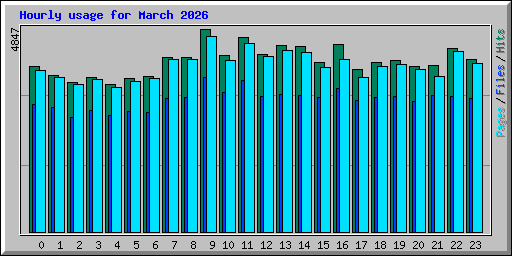 Hourly usage for March 2026